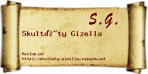 Skultéty Gizella névjegykártya